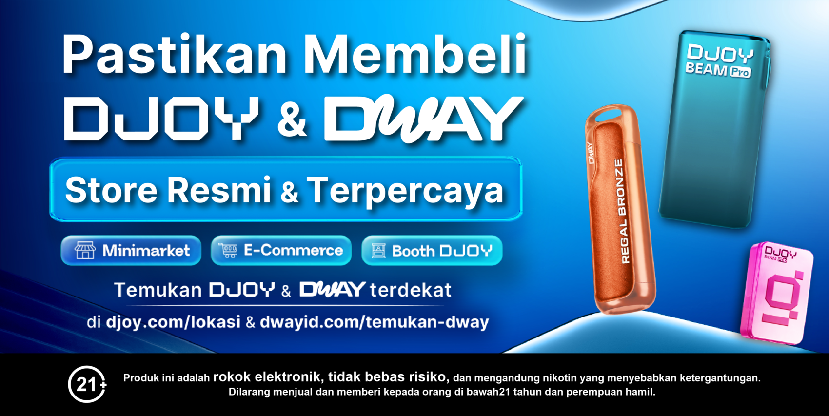 HIMBAUAN KEPADA PELANGGAN: PASTIKAN MEMBELI PRODUK DJOY DAN DWAY YANG RESMI