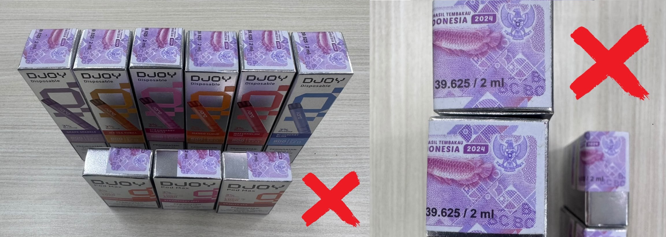 PENGUMUMAN MENGENAI PRODUK DJOY DENGAN PITA CUKAI TAHUN 2024