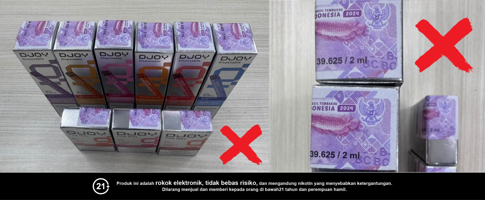 PENGUMUMAN MENGENAI PRODUK DJOY DENGAN PITA CUKAI TAHUN 2024
